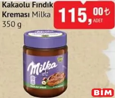 MİLKA KAKAOLU FINDIK KREMASI 350 G